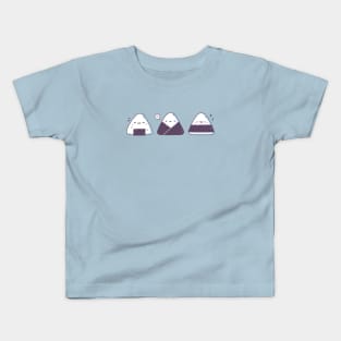 Kawaii Onigiri Japanese Rice Balls Trio Kids T-Shirt